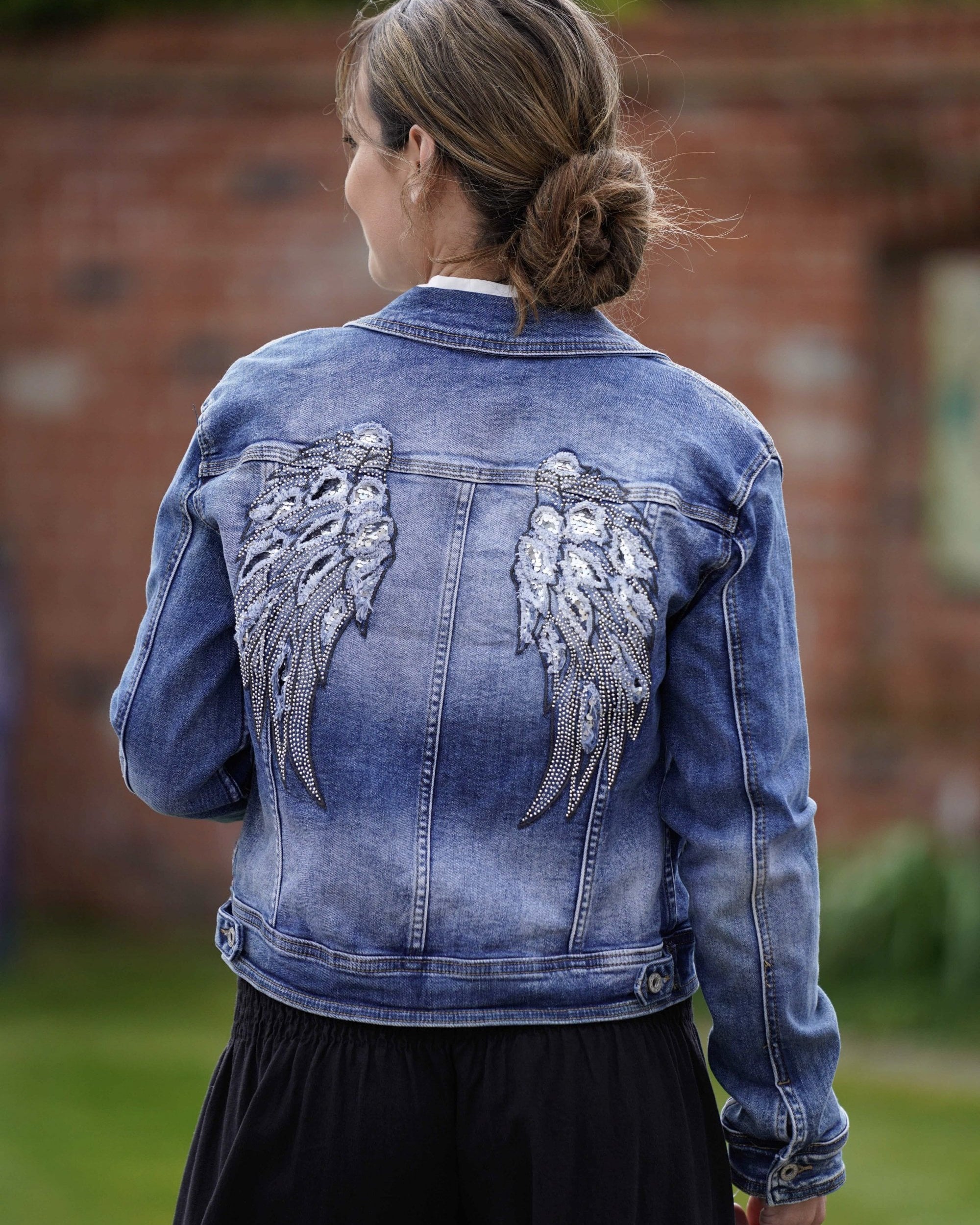 Angel Wings Denim Jacket