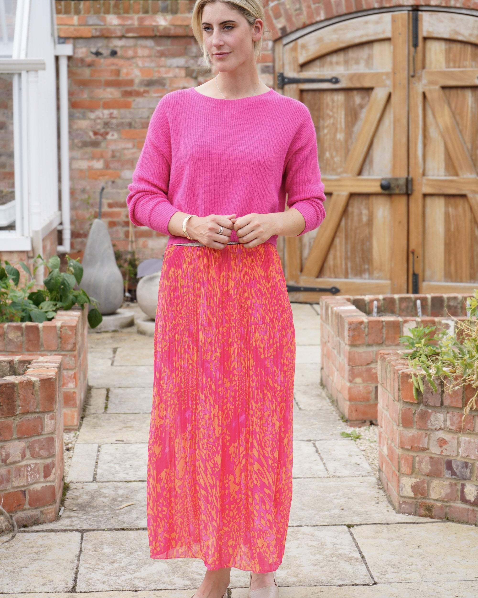 Fuchsia/orange