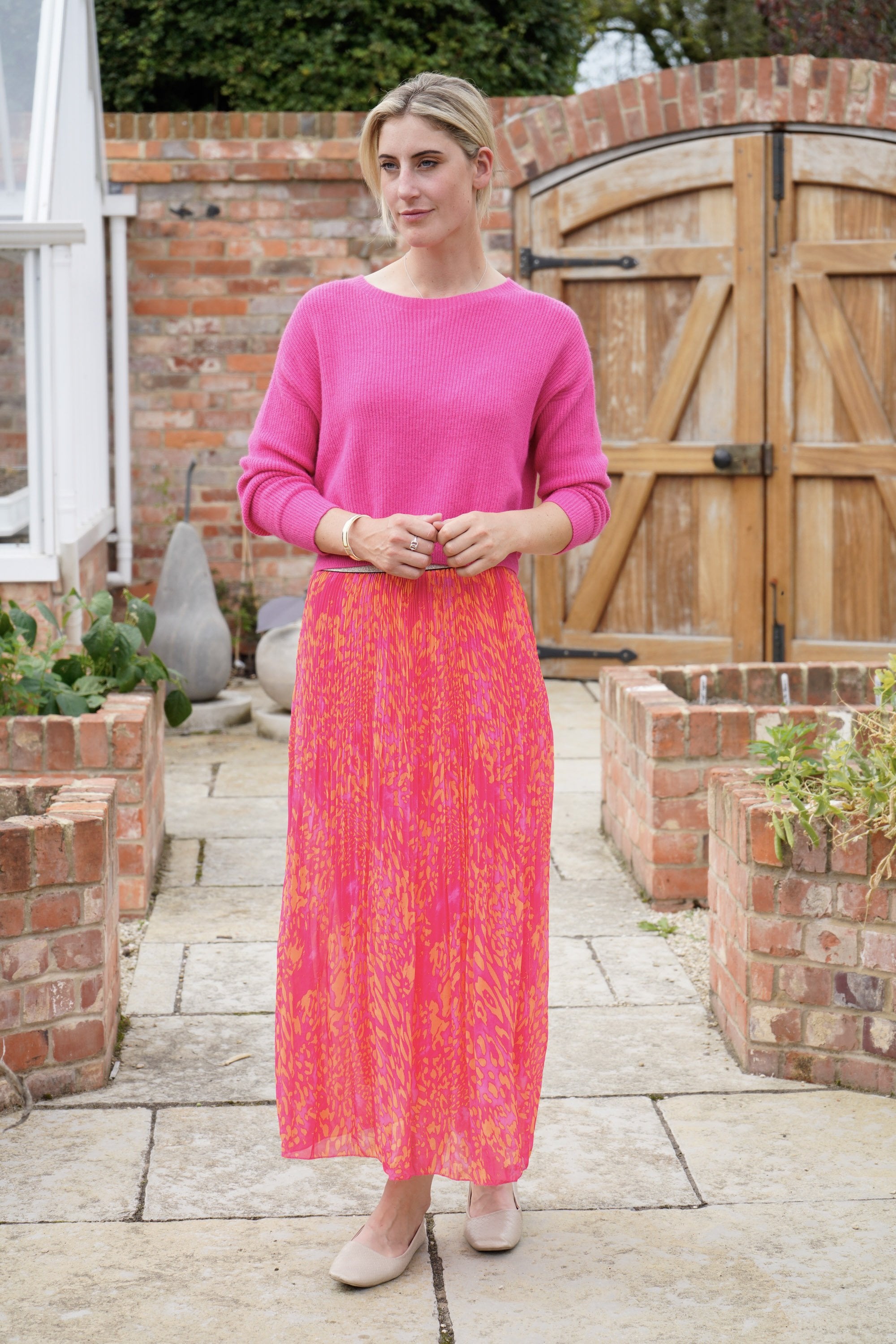 Fuchsia/orange