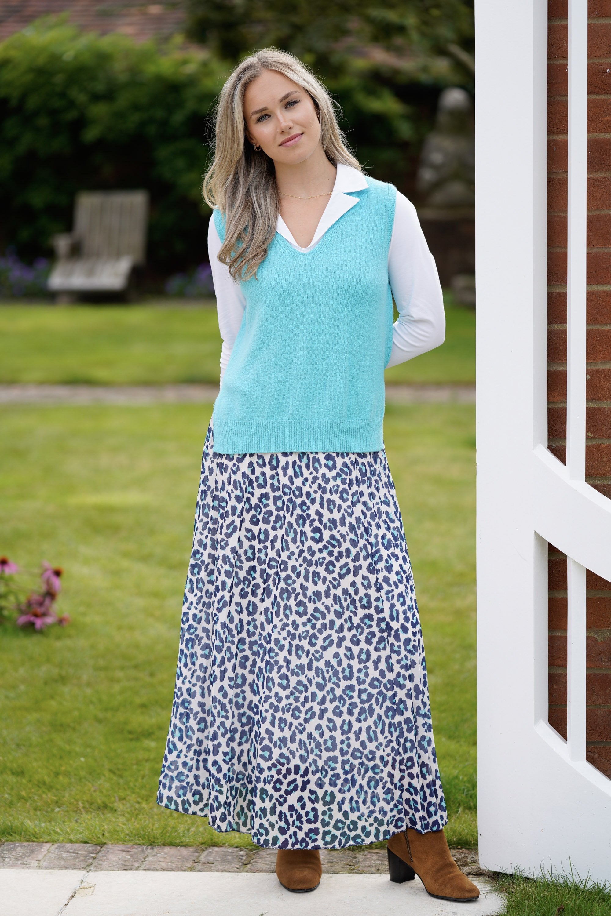 Navy and Turquoise