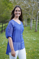 Royal Blue with Starflowers