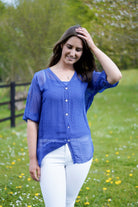 Royal Blue with Starflowers