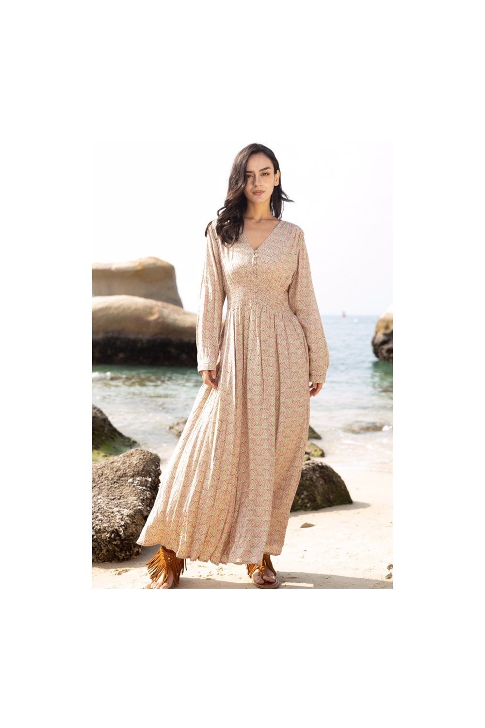 Soira Empire Waist Maxi Dress  Ella and Cherry