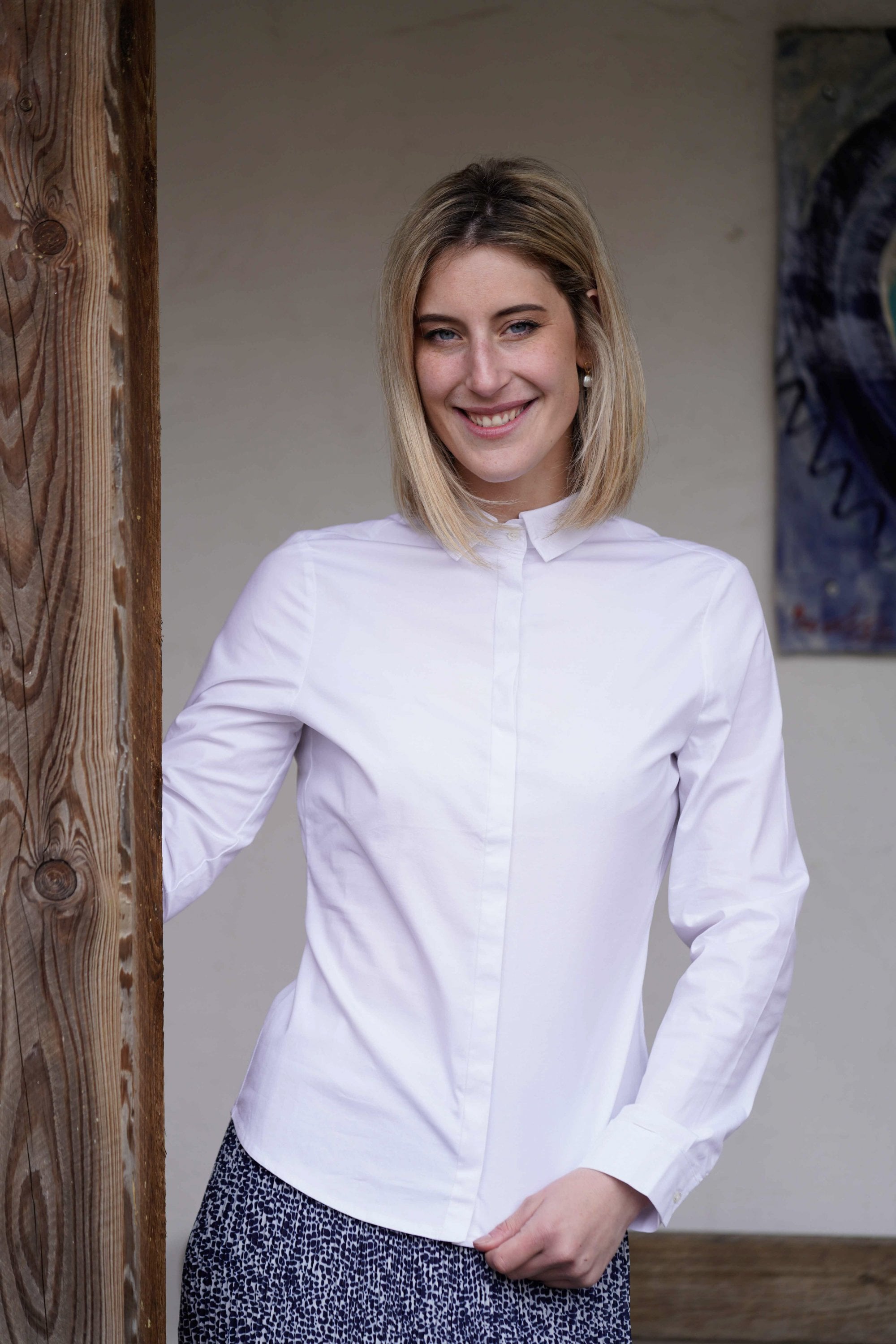 Mia With 4 interchangeable collars shirt