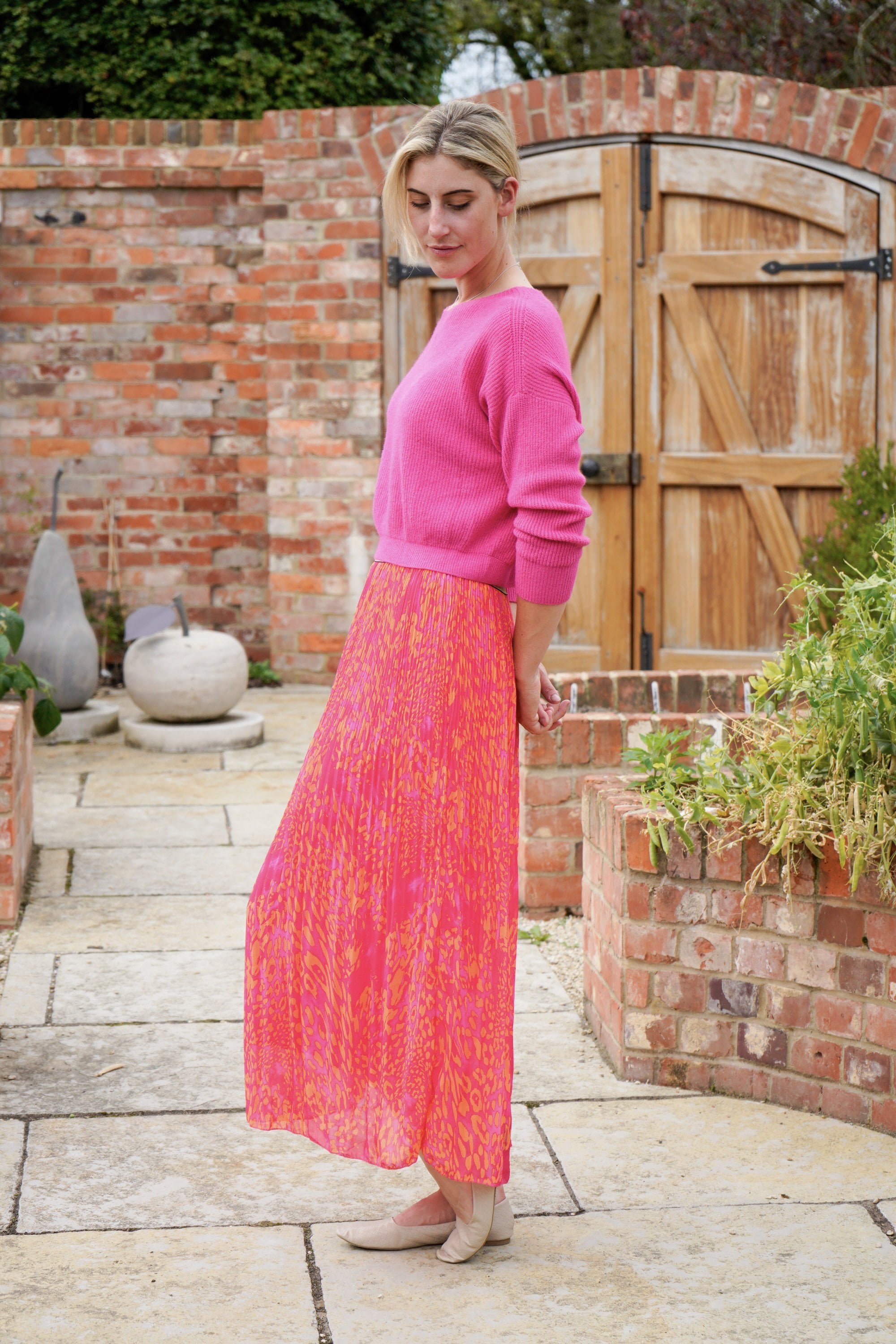 Fuchsia/orange