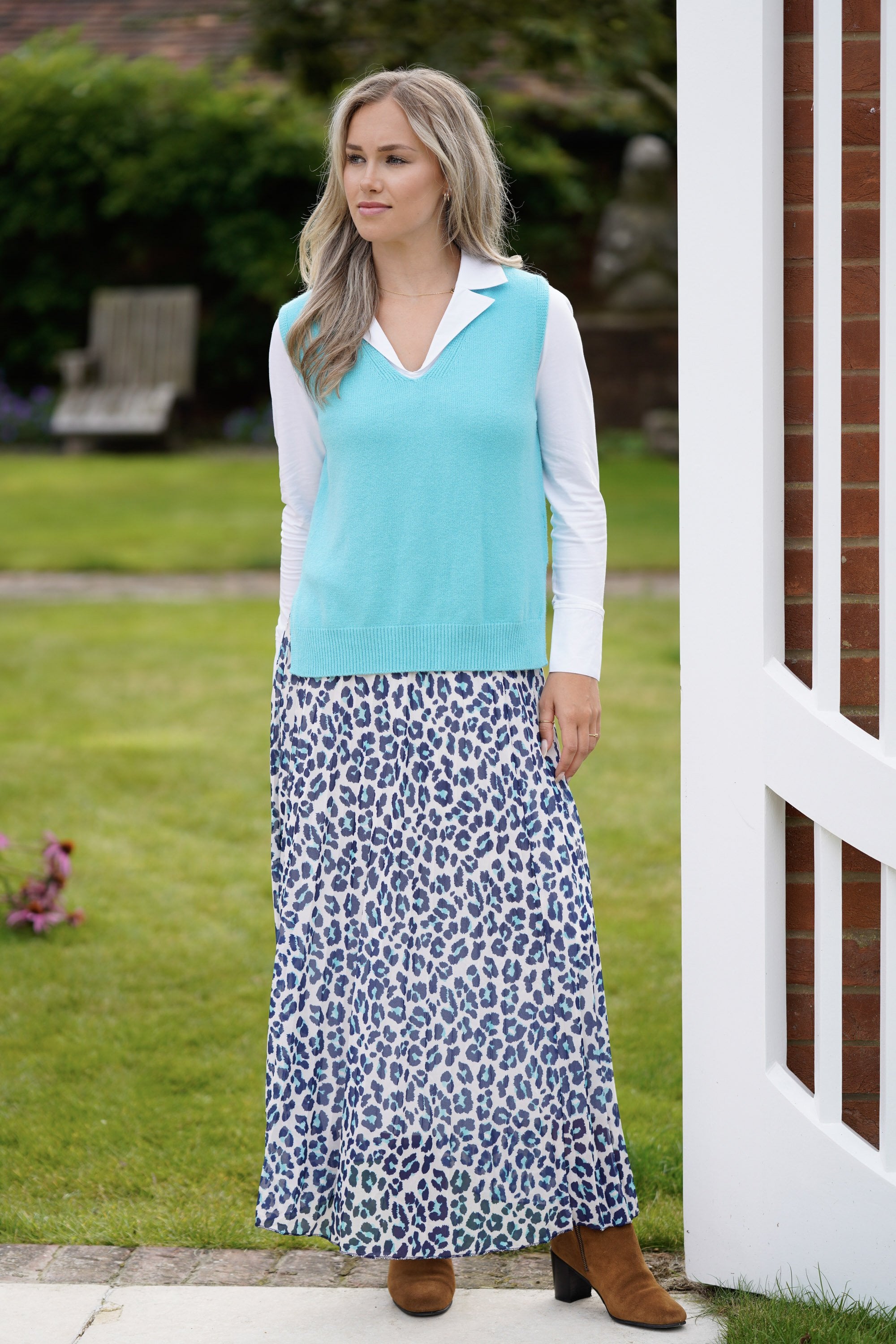 Navy and Turquoise